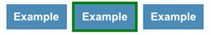 Three Example buttons, middle one has green outline