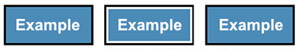 Three Example buttons with black borders, middle one has white inner border